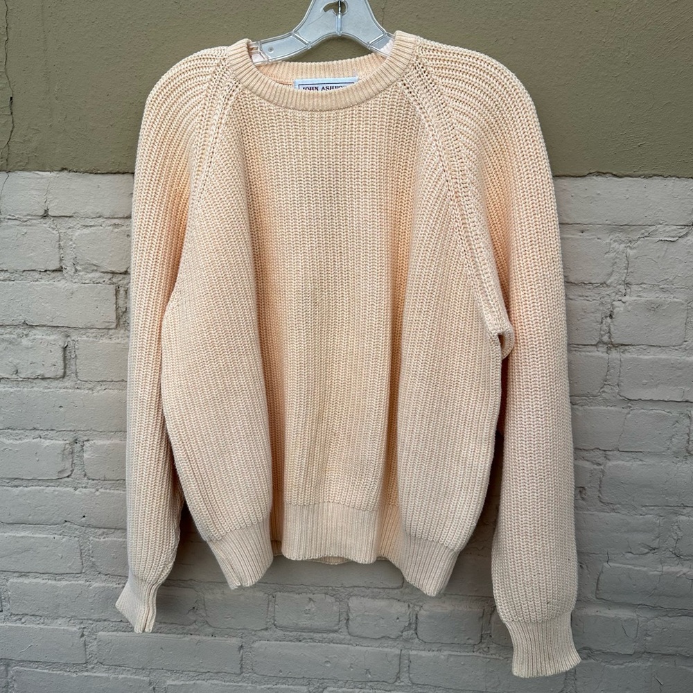 John Ashford Retro Yellow Knit Sweater